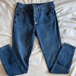 Express mid rise skinny jean, 6R